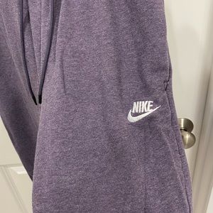 Purple Nike Sweatpants.